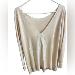 Halston Heritage NWT Silk and Cashmere V-Neck Sweater